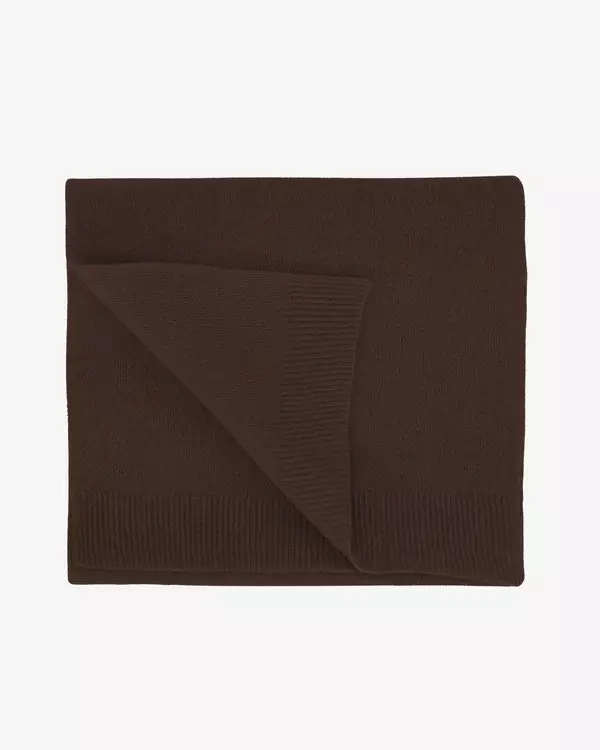 Colorful Standard Merino Wool Scarf Coffee Brown Schal braun
